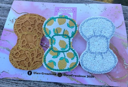 Lemons trio Set hairclips