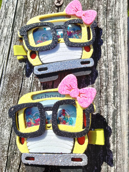 school bus shaker hairclips