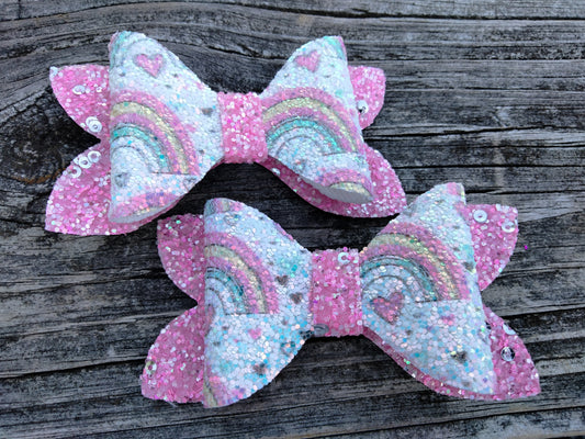 Glitter Raibow piggies set